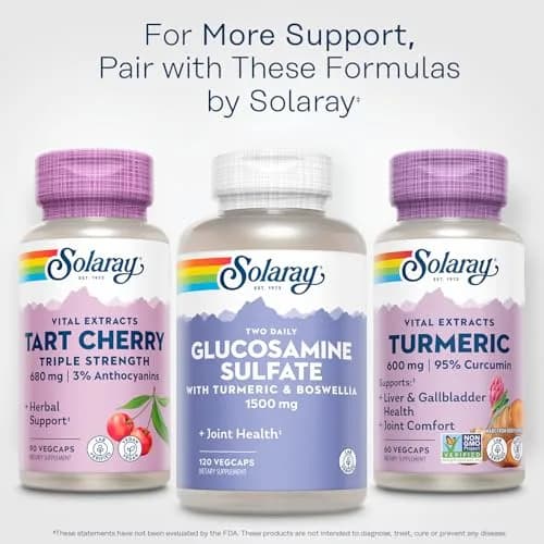 SOLARAY Turmeric One Daily 600mg | Supports Joints & Liver | Vegan, Non-GMO, Made in USA thumbnail 6