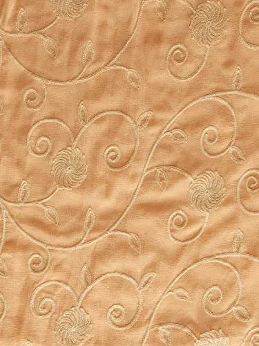 DUPATTA BAZAAR Embroidered Beige Chiffon Chunni 93x42 inch (236x107 cm) thumbnail 4
