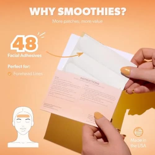Smoothies Long Wrinkle Patches for Face Overnight | Clinically Tested & Made in USA thumbnail 4