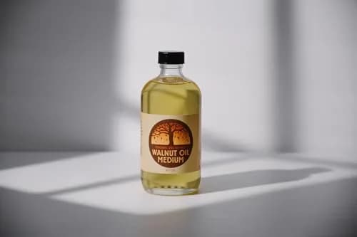 Natural Earth Paints Refined Walnut Oil 8 oz | Non-Yellowing Oil Medium for Artists & Fine Art thumbnail 6
