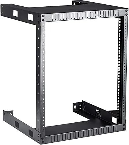 KENUCO 9U Wall Mount Open Frame Steel Network Equipment Rack 17.75 Inch Deep | Max Airflow & Easy Access thumbnail 1