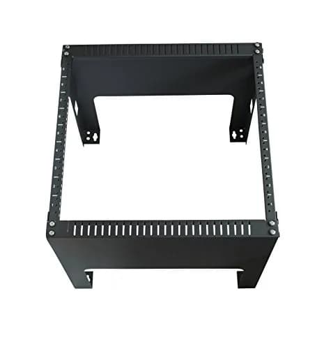 KENUCO 9U Wall Mount Open Frame Steel Network Equipment Rack 17.75 Inch Deep | Max Airflow & Easy Access thumbnail 3