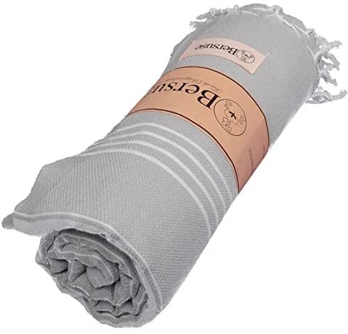 Bersuse Anatolia XL Turkish Cotton Beach Blanket 61x82 Inches | Quick-Dry & Lightweight thumbnail 2