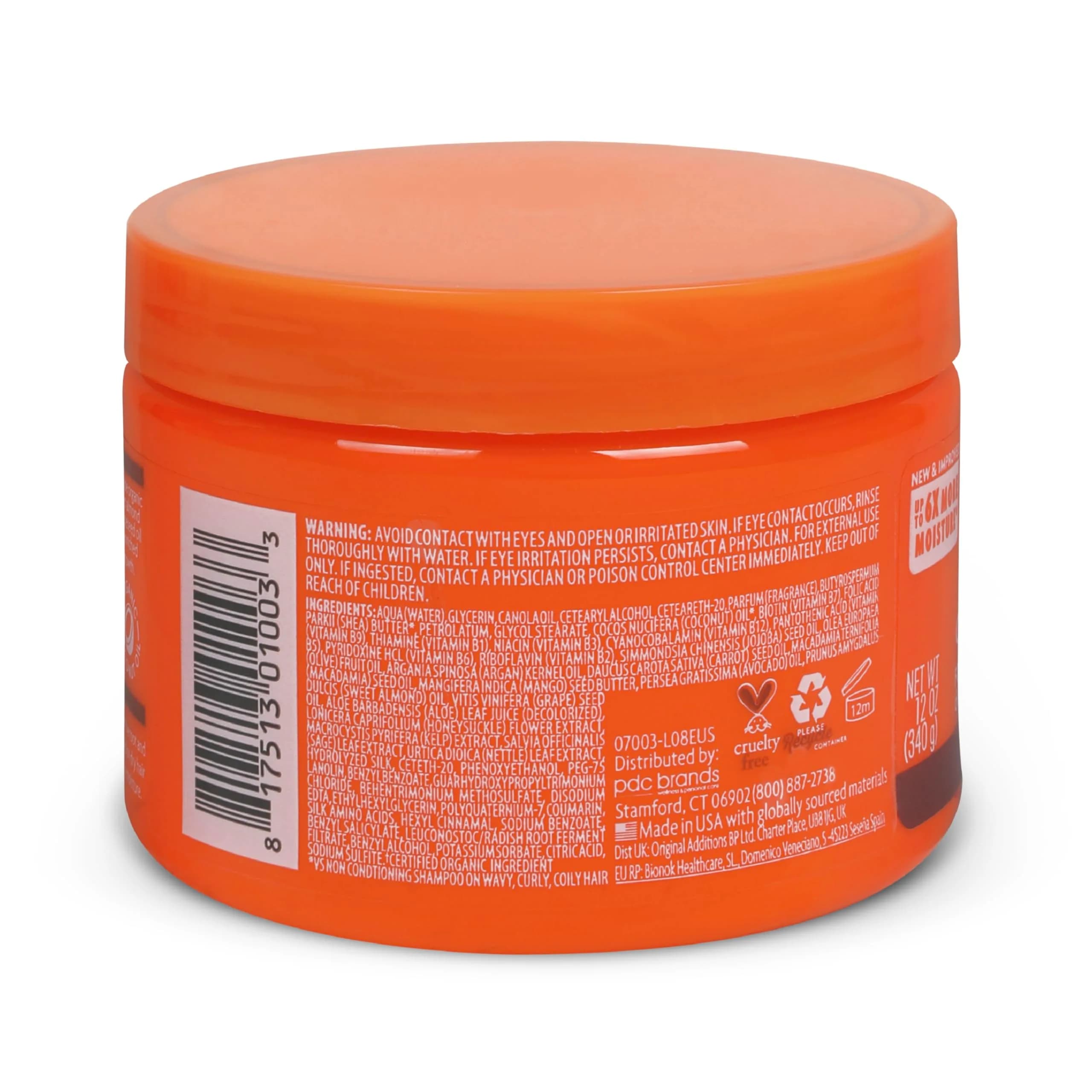 Cantu Coconut Curling Cream with Shea Butter for Natural Hair 355ml (12 oz) | Defines Curls for Type 3 & 4 Hair - view 2