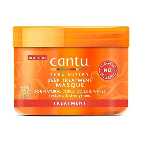 Cantu Deep Treatment Masque with Shea Butter for Natural Hair, 355ml (12 oz) | Restores Damaged Hair thumbnail 1