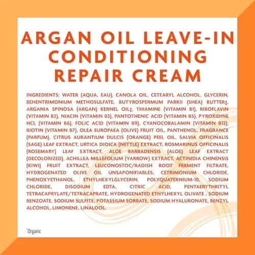 Cantu Argan Oil Leave-In Conditioning Repair Cream 453g (16 Ounce) | Hydrates & Strengthens Damaged Hair thumbnail 9
