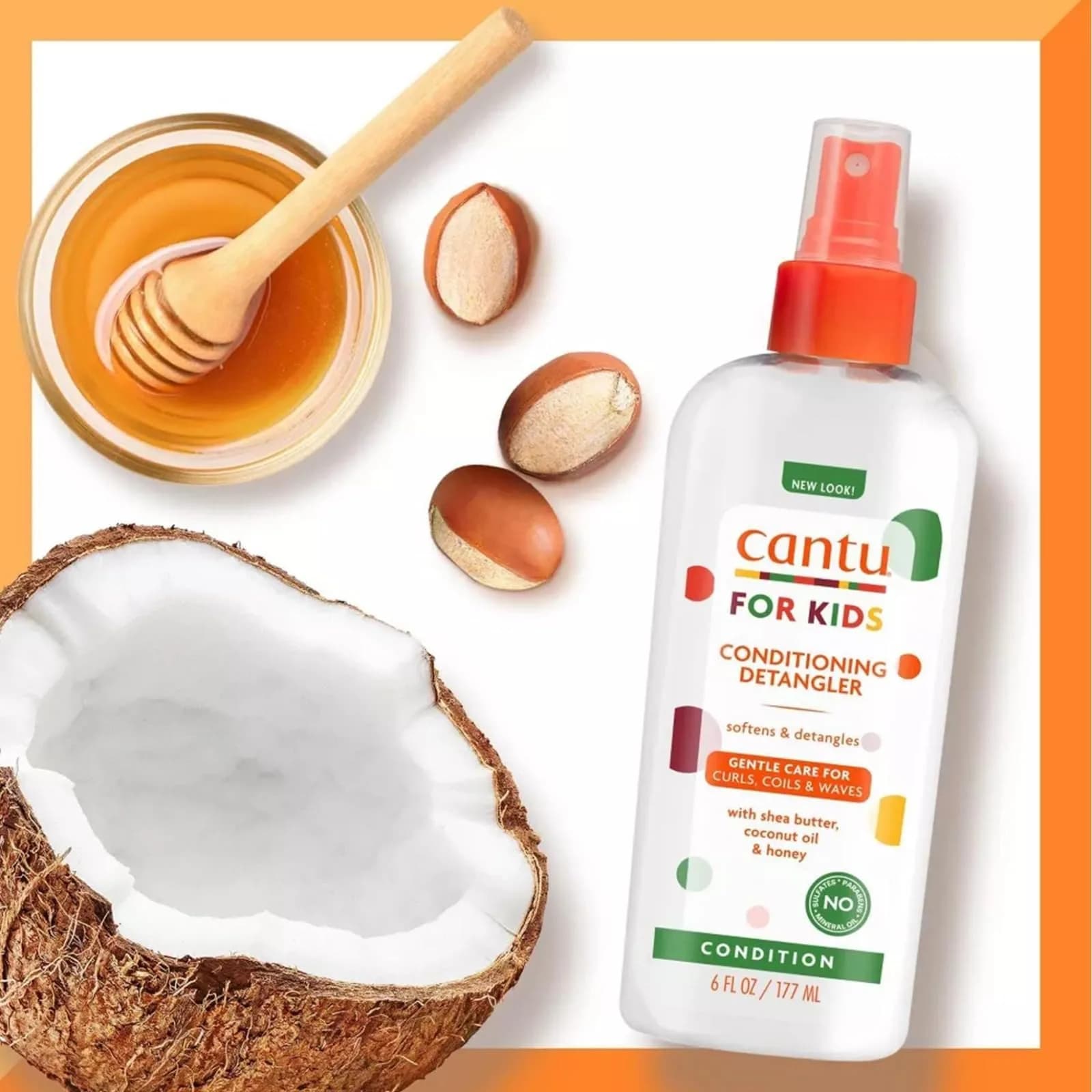 Cantu Care for Kids Conditioning Detangler Spray 177ml (6 Fl Oz) | Gentle Formula for Textured Hair - view 3