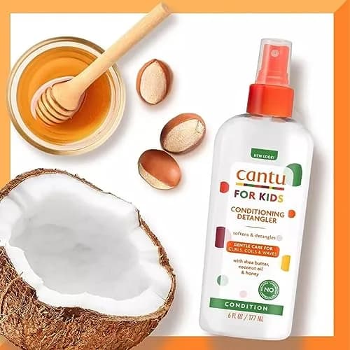 Cantu Care for Kids Conditioning Detangler Spray 177ml (6 Fl Oz) | Gentle Formula for Textured Hair thumbnail 3