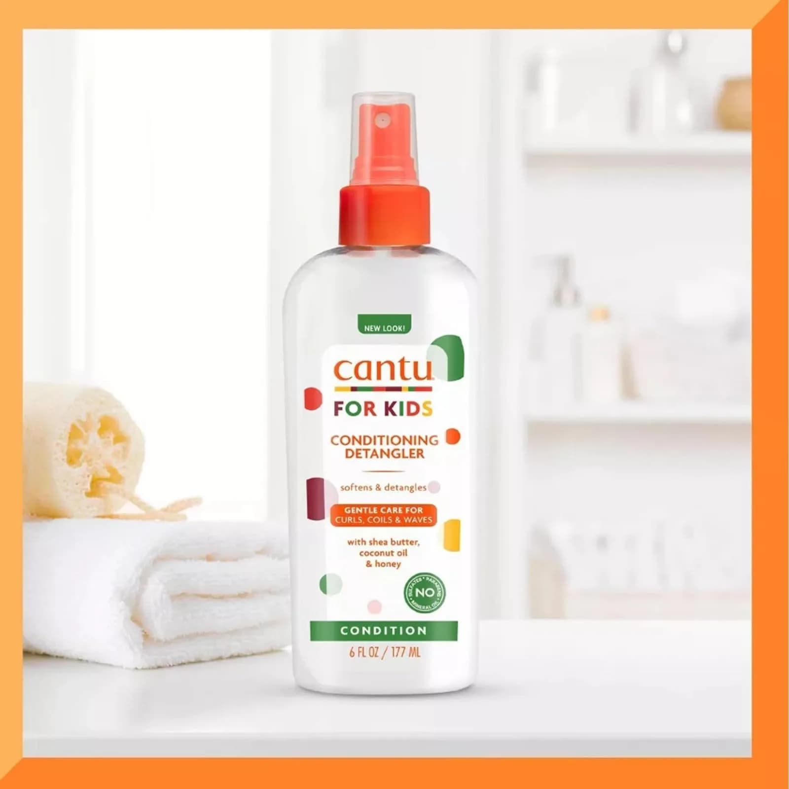 Cantu Care for Kids Conditioning Detangler Spray 177ml (6 Fl Oz) | Gentle Formula for Textured Hair - view 4