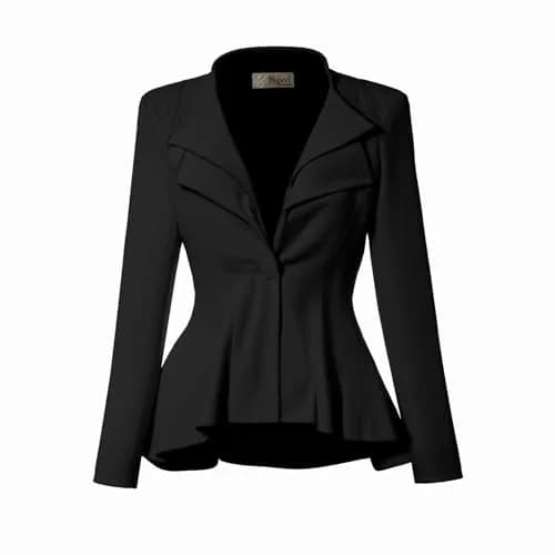 Hybrid & Company Women's Office Blazer JK43864 3X | Double Notch Lapel, Ultra-Stretch Fabric thumbnail 1