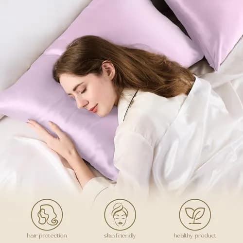 ZIMASILK 100% Pure Mulberry Silk Pillow Cases for Hair and Skin, Queen 51cm x 76cm (20"x30") | Hypoallergenic & Anti-Aging Pillowcase thumbnail 4