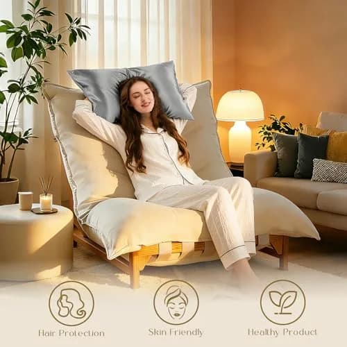 ZIMASILK 100% Pure Mulberry Silk Pillowcase King 51cm x 91cm (20''x36'') | Hypoallergenic & Anti-Aging for Hair and Skin thumbnail 4