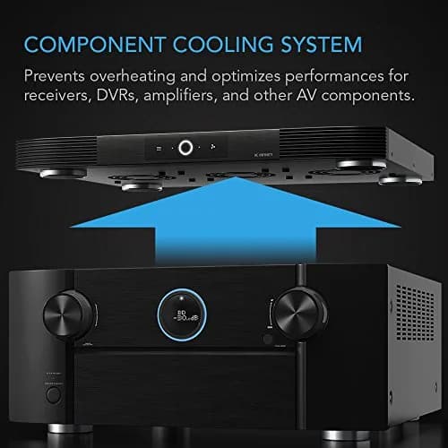AC Infinity AIRCOM S9 Quiet Cooling Fan System 17" Top-Exhaust 210 CFM (43.2 cm) | Protects AV Components from Overheating thumbnail 2