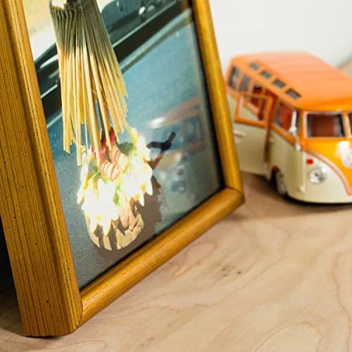 Craig Frames Bullnose 8x10-Inch Antique Gold Wall & Tabletop Picture Frame | Contemporary Solid Wood Profile thumbnail 4