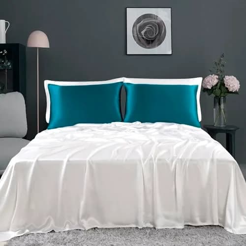 ZIMASILK 100% Pure Mulberry Silk Pillow Cases for Hair and Skin, King thumbnail 8