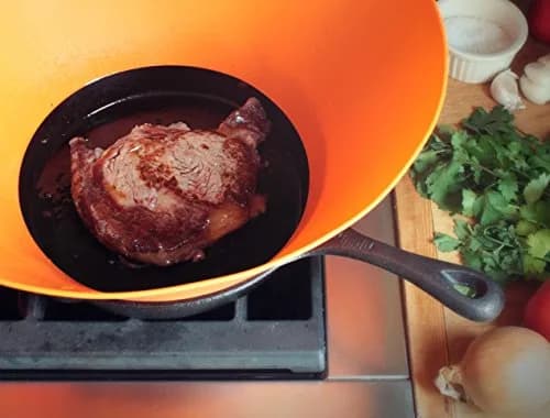 Frywall 10 (Medium) - Green - Splatter Guard | Protects stovetop, fits 10" pans, BPA-free silicone, dishwasher safe, rated to 450°F thumbnail 5