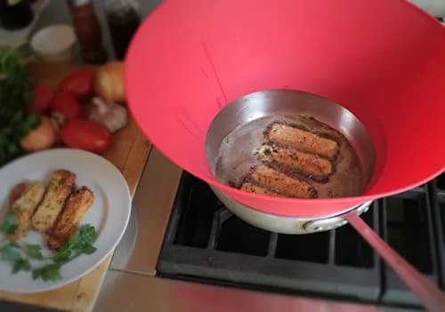 Frywall 10 (Medium) - Green - Splatter Guard | Protects stovetop, fits 10" pans, BPA-free silicone, dishwasher safe, rated to 450°F thumbnail 7