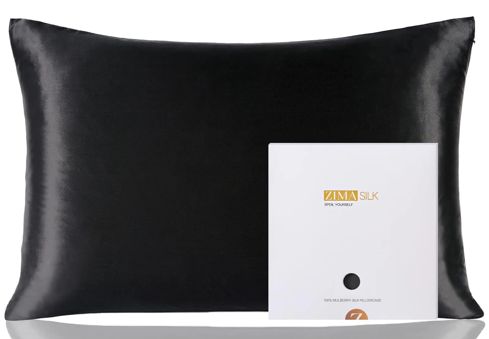 ZIMASILK 100% Pure Mulberry Silk Pillow Cases for Hair and Skin, King 51cm x 91cm (20"x36") | Hypoallergenic & Breathable for Beauty Sleep