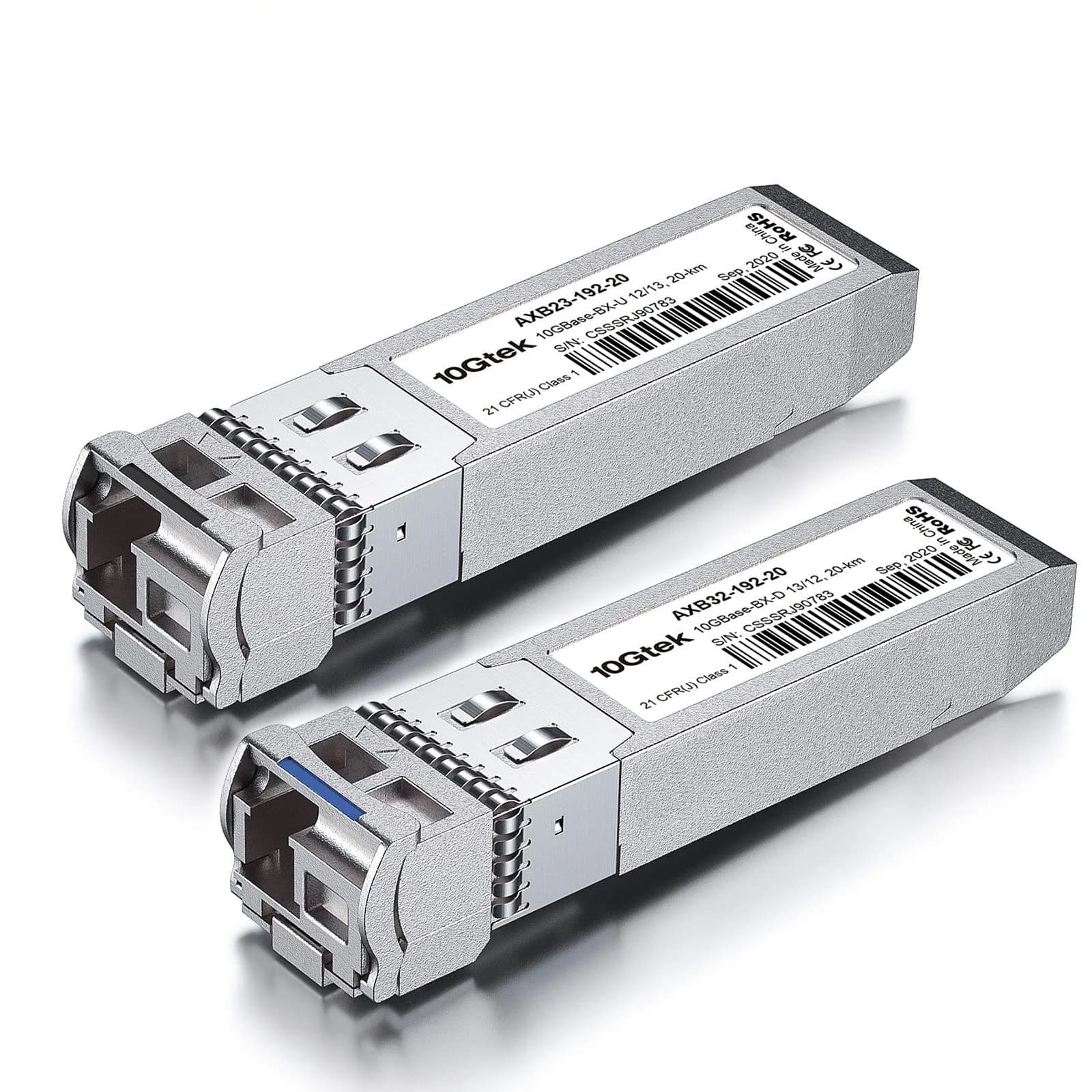 10Gtek 10G SFP+ Bidi Transceiver 20km | Single-Mode Fiber Module for Juniper & Switches
