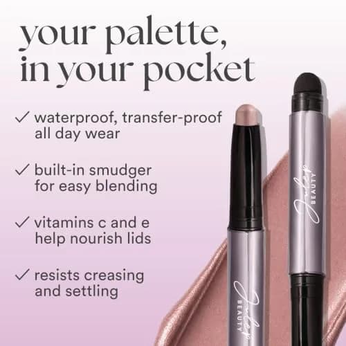 Julep Eyeshadow 101 Crème-to-Powder Eyeshadow Stick, Champagne Shimmer | Long-lasting, crease-proof shimmer eye color thumbnail 3