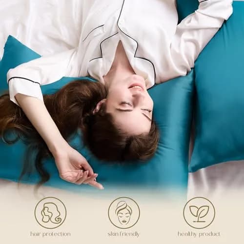 ZIMASILK 100% Mulberry Silk Pillow Case Queen | Hypoallergenic, Breathable & Gentle on Hair & Skin thumbnail 4