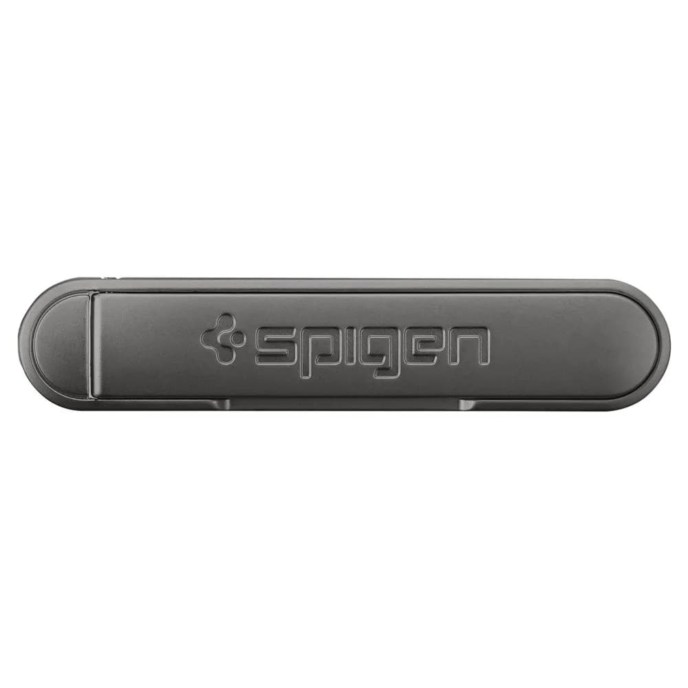 Spigen Universal Phone Grip, Kickstand Stand Strong Adhesive Secure Hold | Minimalist Metal Design — Black