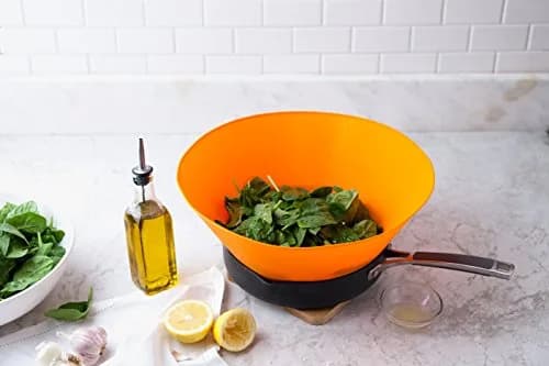 Frywall Splatter Guard for 10" Pans | Stops Grease & Steam, Dishwasher Safe, Compact Storage thumbnail 3