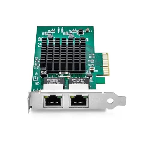10Gtek Dual RJ45 Gigabit Ethernet PCIe Network Card 1Gbps (2.5 GT/s, x4 Lane) | Intel 82576 Controller thumbnail 5