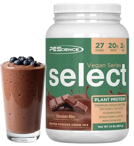 PEScience Select Vegan Protein Powder, Chocolate Bliss, 27 Servings | Plant-Based Muscle Support thumbnail 1