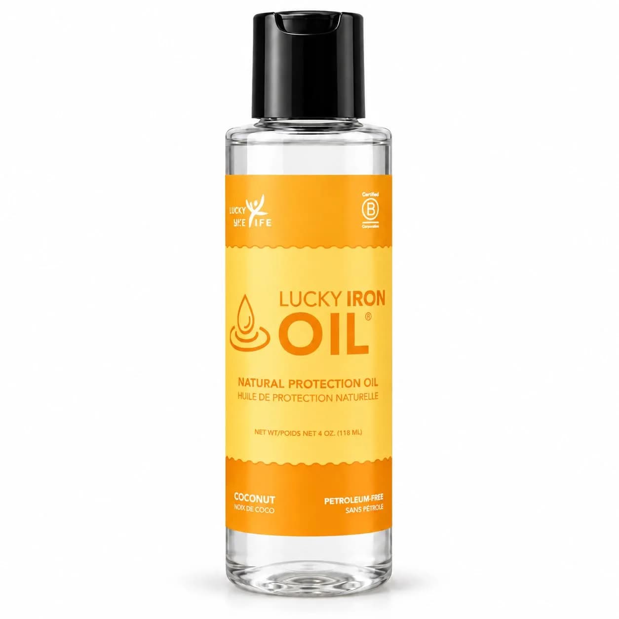 Lucky Iron Fish Natural 4oz Kitchen | Protect & Prevent Rust with Vegan Coconut & Lemon Oils