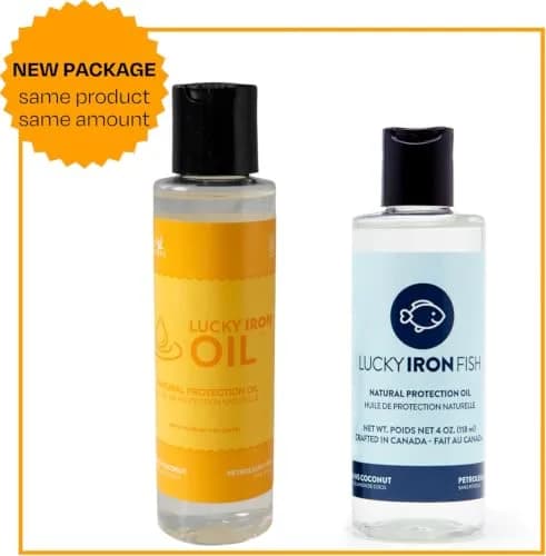 Lucky Iron Fish Natural 4oz Kitchen | Protect & Prevent Rust with Vegan Coconut & Lemon Oils thumbnail 4