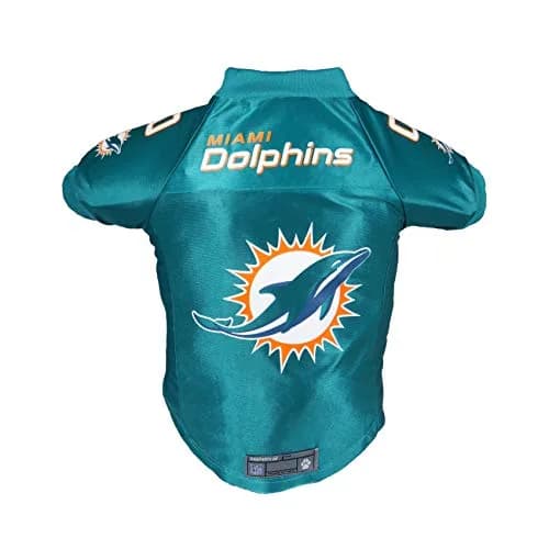 Littlearth NFL Miami Dolphins Premium Pet Jersey, Large | Authentic Team Colors & Graphics thumbnail 1