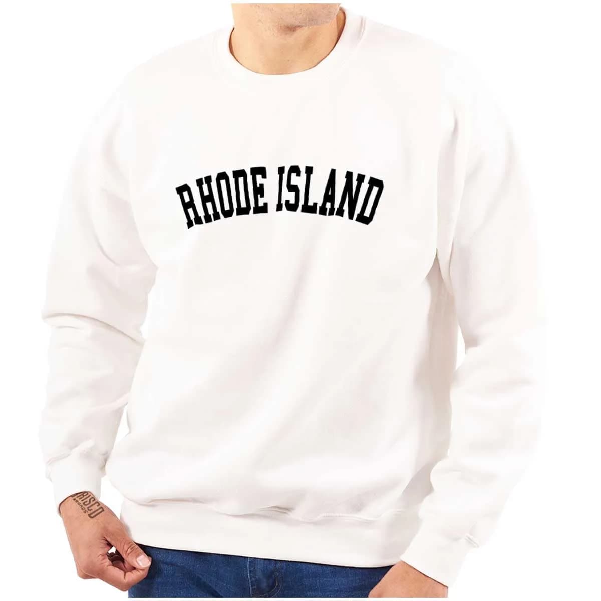 Classic Teaze Rhode Island Simple Classis Souvenir Sweatshirt 4X Large | Unisex Cotton & Polyester