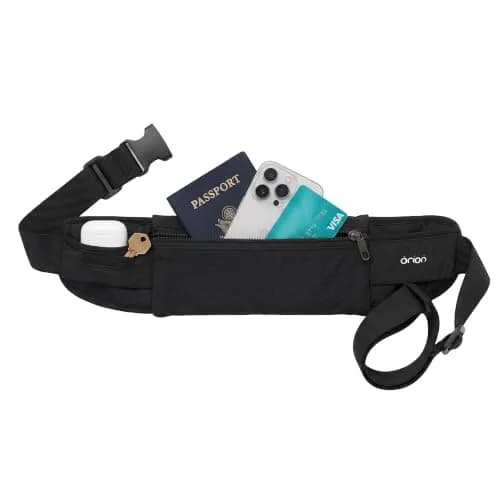 Mind and Body Experts The Belt of Orion Money Belt, Slim 9x4in | Anti-Theft Travel Waist Pack for Men & Women thumbnail 1