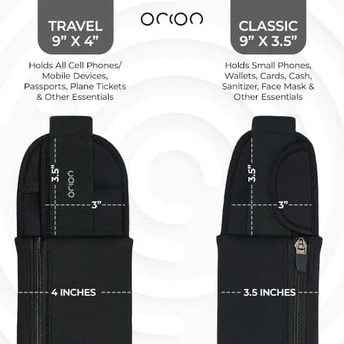 Mind and Body Experts The Belt of Orion Money Belt, Slim 9x4in | Anti-Theft Travel Waist Pack for Men & Women thumbnail 8