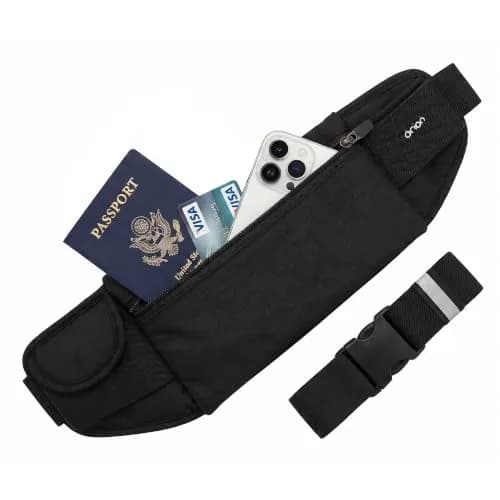 Mind and Body Experts The Belt of Orion Money Belt, Slim 9x4in | Anti-Theft Travel Waist Pack for Men & Women thumbnail 9