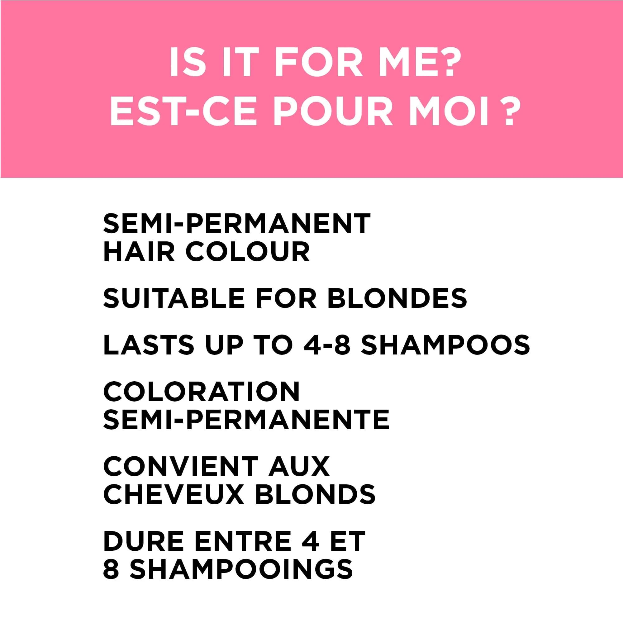 L'Oreal Paris Colorista Semi Permanent Hair Color Soft Pink | Temporary Hair Dye for Bleached or Blonde Hair - view 6