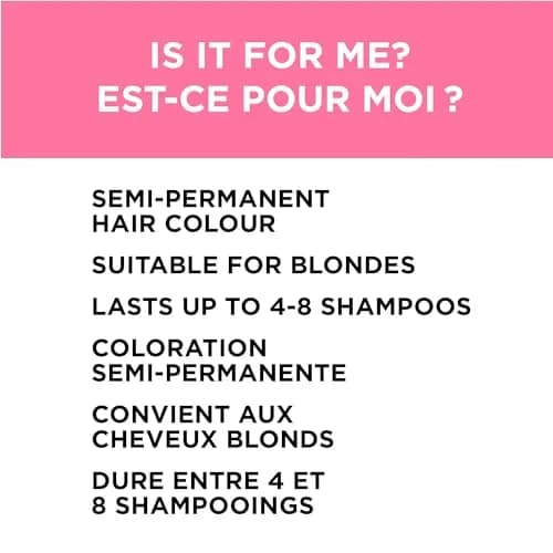 L'Oreal Paris Colorista Semi Permanent Hair Color Soft Pink | Temporary Hair Dye for Bleached or Blonde Hair thumbnail 6