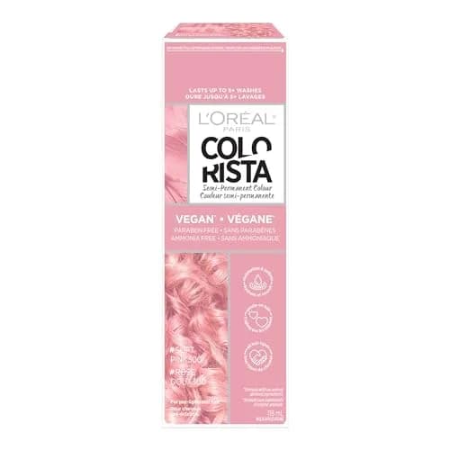 L'Oreal Paris Colorista Semi Permanent Hair Color Soft Pink | Temporary Hair Dye for Bleached or Blonde Hair thumbnail 1
