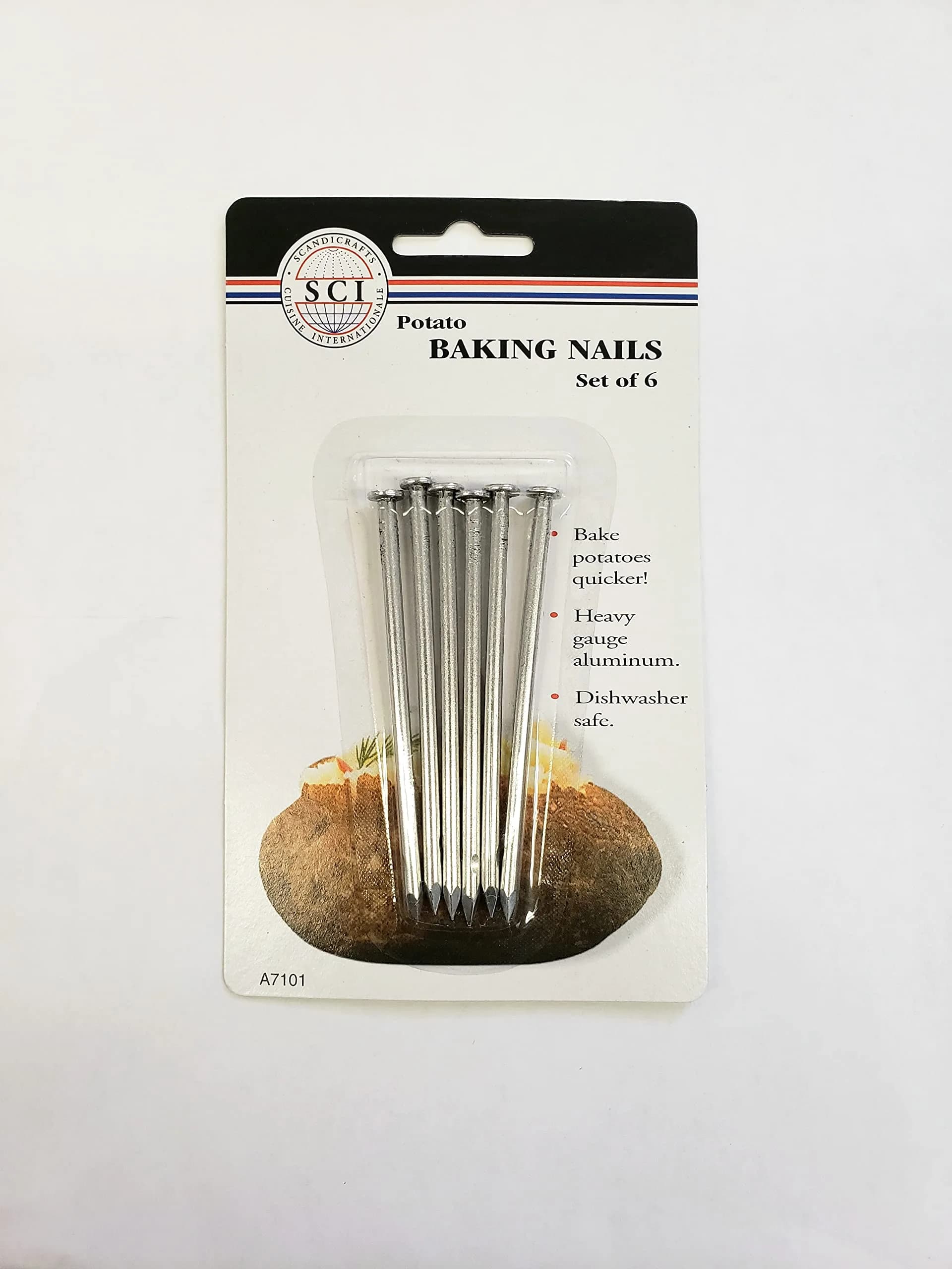 KITCHEN TOOLS Aluminum Baked Potato Nails Set of 6 | Heat Conducting Aluminum for Fluffier Potatoes