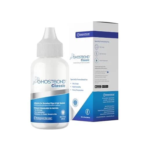 Professional Hair Labs GHOSTBOND Classic Hair Replacement Adhesive 1.3oz | Invisible, Water & Oil-Resistant, Strong Hold thumbnail 1