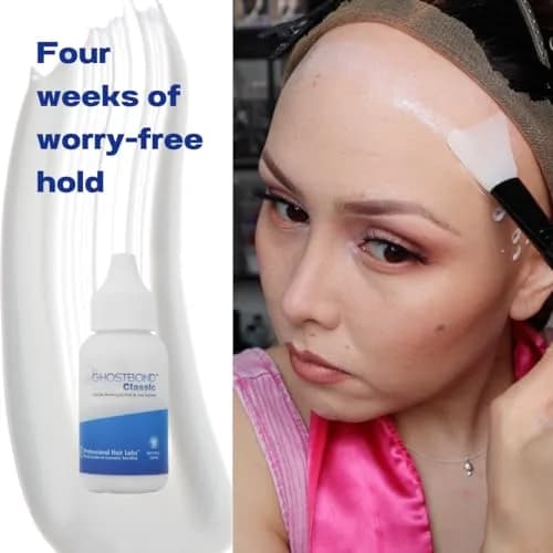 Professional Hair Labs GHOSTBOND Classic Hair Replacement Adhesive 1.3oz | Invisible, Water & Oil-Resistant, Strong Hold thumbnail 3