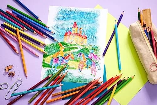 Faber-Castell Classic Colored Pencils Tin Set 36 Count (Pack of 1) | Vibrant Colors, Break-Resistant Leads thumbnail 3