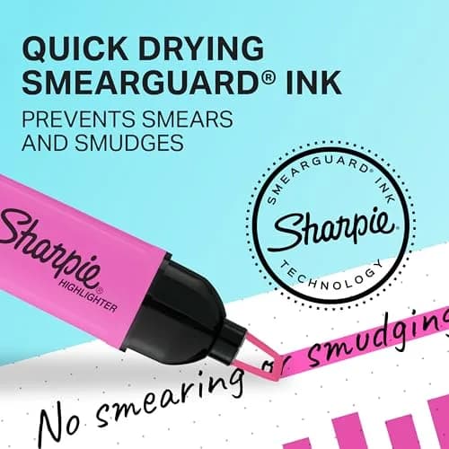 Sharpie Clear View Highlighters, See-Through Chisel Tip, Fluorescent Assorted Colors, 8 Count | Bulk Pack Marking Pen thumbnail 5
