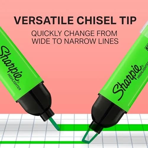 Sharpie Clear View Highlighters, See-Through Chisel Tip, Fluorescent Assorted Colors, 8 Count | Bulk Pack Marking Pen thumbnail 3