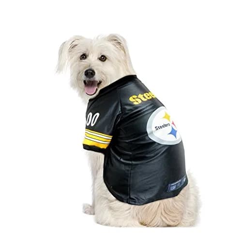 Littlearth NFL Pittsburgh Steelers Premium Pet Jersey Large | Authentic Team Colors & Graphics thumbnail 3