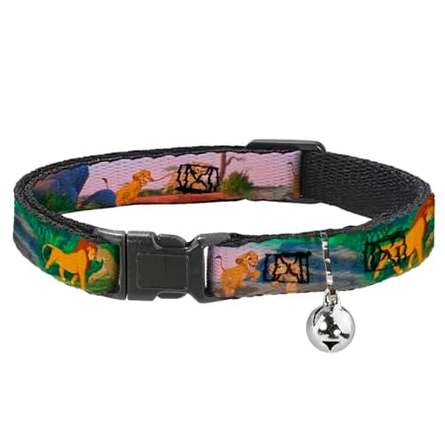 Buckle-Down Disney Breakaway Cat Collar | Original Artwork, Durable Polyester, Adjustable 8.5-12" thumbnail 1