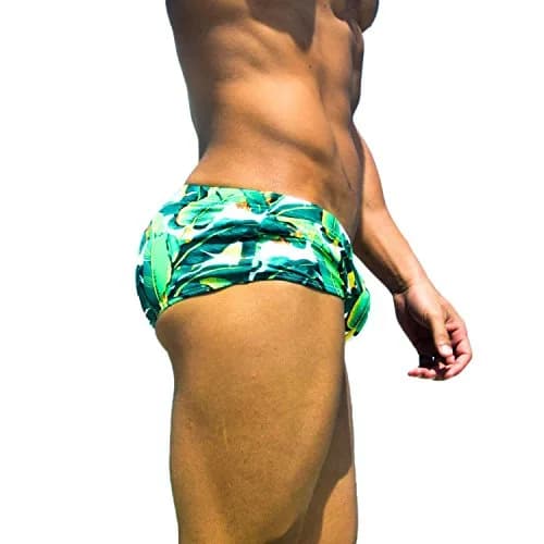 Taddlee Men Swimwear Classic Cut Green | Sexy Surf Board Shorts (34cm Waist) thumbnail 4