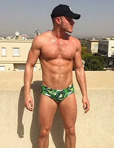 Taddlee Men Swimwear Classic Cut Green | Sexy Surf Board Shorts (34cm Waist) thumbnail 3