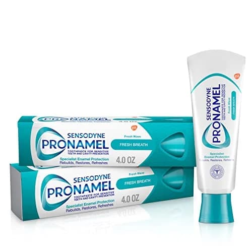 Sensodyne Pronamel Fresh Breath Enamel Toothpaste for Sensitive Teeth, Reharden & Strengthen Enamel, Fresh Wave, 240ml (8 Fl Oz) | #1 Dentist Recommended for Enamel Protection — 4 Ounce